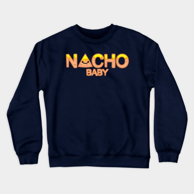 Cheese Nacho Baby Crewneck Sweatshirt by mrbitdot